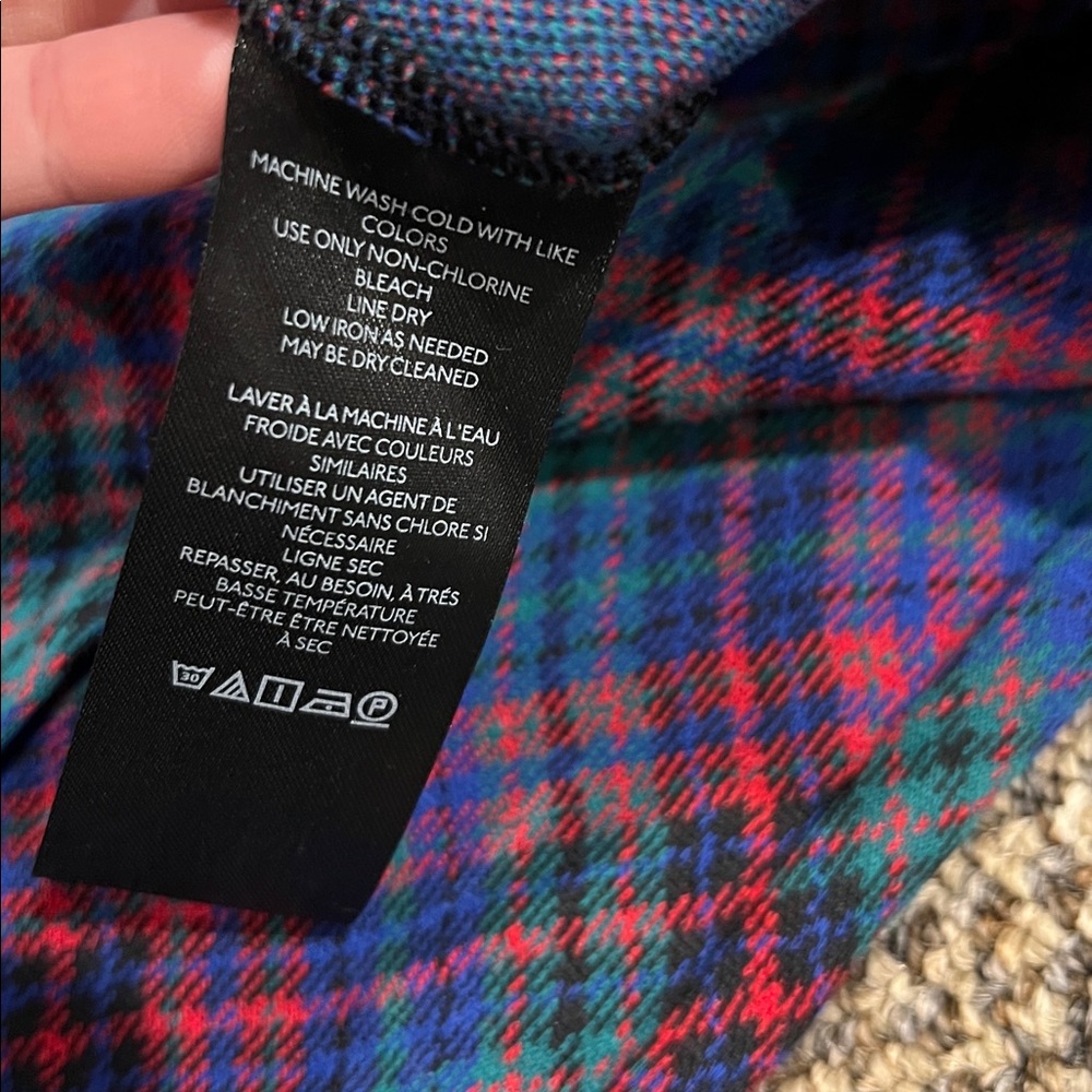 Maeve The Margot Kick-Flare Cropped Pants by Maeve: Plaid Edition, Size S - Picture 4 of 5